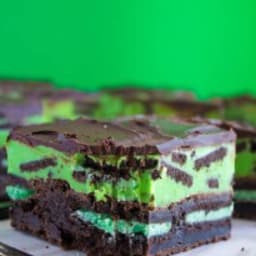 Mint Oreo Fudge Brownies