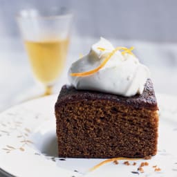 Molasses-Gingerbread Cake with Mascarpone Cream