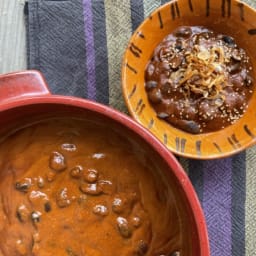 Mole Coloradito with Runner Beans