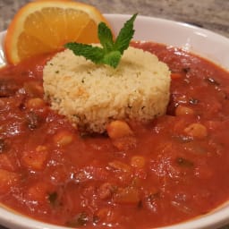 Moroccan Lamb Stew with Mint and Apricot