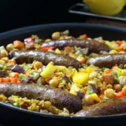 Moroccan Sausage Paella