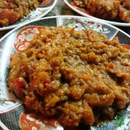 Moroccan Zaalouk - A Wonderfully Zesty Eggplant and Tomato Dip