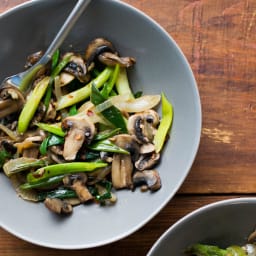 Mushroom and Green Onion Stir-Fry