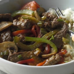 Mushroom Pepper Steak