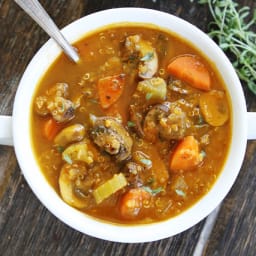 Mushroom Quinoa Soup