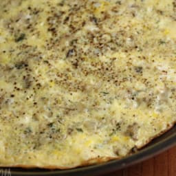 Mushroom Shallot Frittata