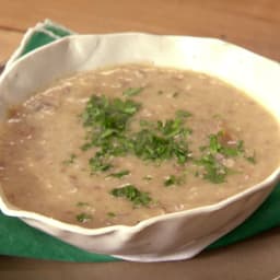 Mushroom Soup with Bacon