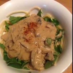 Mushroom stroganoff