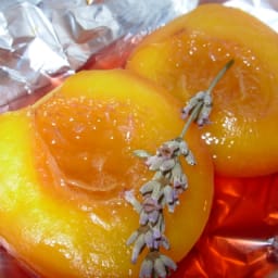 Nectarines, Honey and Vanilla Baked in Parcels - France