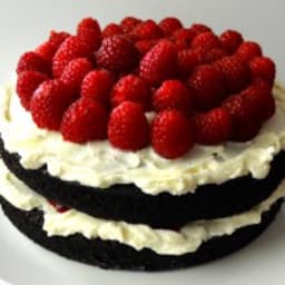 New Meal Monday: Chocolate Raspberry Cake with Mascarpone Cream