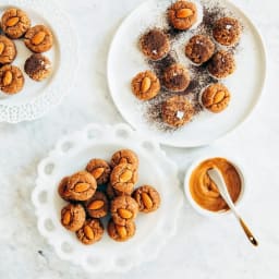 No Bake Peanut Butter Cookies (Vegan + Gluten Free)