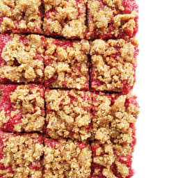 No-Bake Raspberry Chia Jam Bars (Vegan, GF and Paleo)