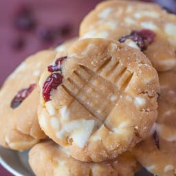 No Bake White Chocolate and Raspberry Protein Cookies