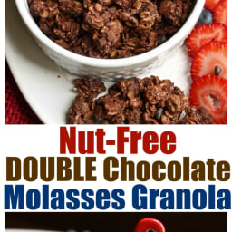 Nut-Free Double Chocolate Molasses Granola