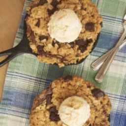 Nutella Oatmeal Skillet Cookies