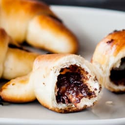 Nutella Stuffed Sweet Rolls
