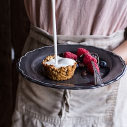 Oatmeal Chocolate Chip Cookie's 'n' Milk Breakfast Cups.