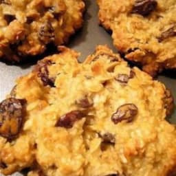 Oatmeal Cookies, No Added Fat or Sugar, Gluten Free