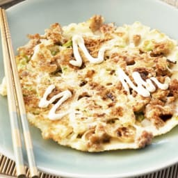 Okonomiyaki (Japanese pancakes)