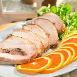 Olive and Medjool Date Stuffed Pork Loin