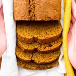 One Bowl Gluten Free Vegan Pumpkin Bread (V, GF, DF)