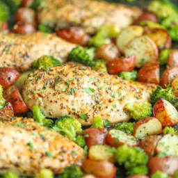 One Pan Honey Garlic Chicken and Veggies