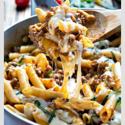 One Skillet Baked Ziti