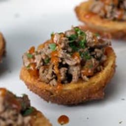 Onion Ring Steak Cups