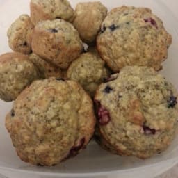 Orange Cranberry Flax Muffins