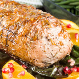 Orange Pomegranate Rosemary Roast Pork