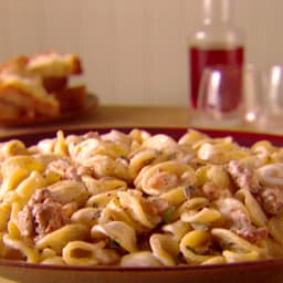 Orechiette with Sausage, Beans, and Mascarpone