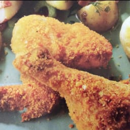 Oven fried chicken - Ritz cracker coating