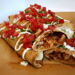 Oven Fried Chimichangas