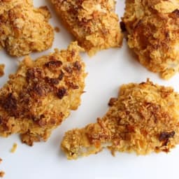 Oven-Fried, Corn Flake-Crusted Chicken Recipe