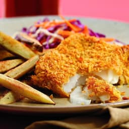 Oven-Fried Fish and Chips