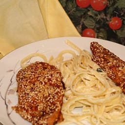 Oven-Fried Sesame Chicken