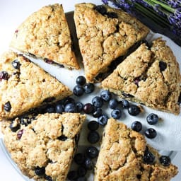 Overnight Blueberry Scones (gluten-free w/ dairy-free option!)