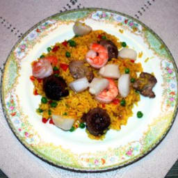 Paella with Saffron Rice ala Negri