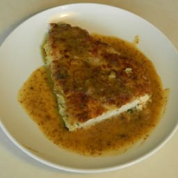 Panko-crusted Chicken with Mustard-maple Pan Sauce