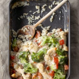 Parmesan Chicken and Broccoli