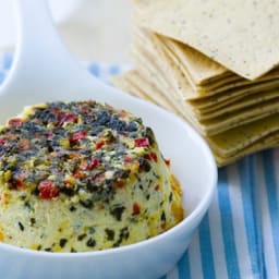 Parmesan, chilli and herb baked ricotta