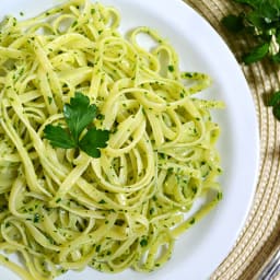 parsley pesto pasta