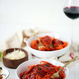Pasta Arrabbiata with Carrot Noodles