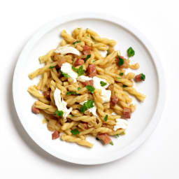 Pasta with Pancetta and Miso