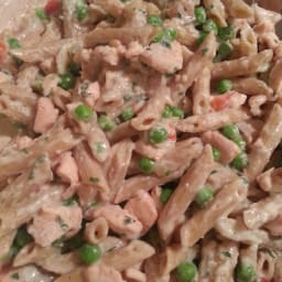 Pasta with Salmon Cream Sauce