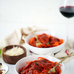 Pasta Arrabbiata with Carrot Noodles