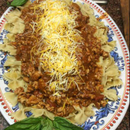 Pasta with Ground Turkey Meat Sauce