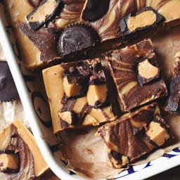 Peanut Butter Cup Freezer Fudge