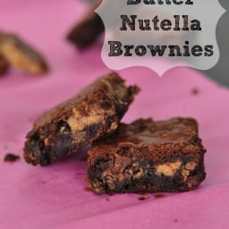 Peanut Butter Nutella Brownies