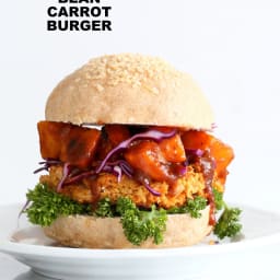 Peanut Carrot White Bean Burgers